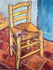 Metal Sign Van Goghs Chair 1888 1889 A4 12x8 Aluminium