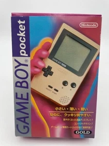 Nintendo Game Boy pocket - Gold - Model: MGB-001 - Complete in Box Japanese - Picture 1 of 10
