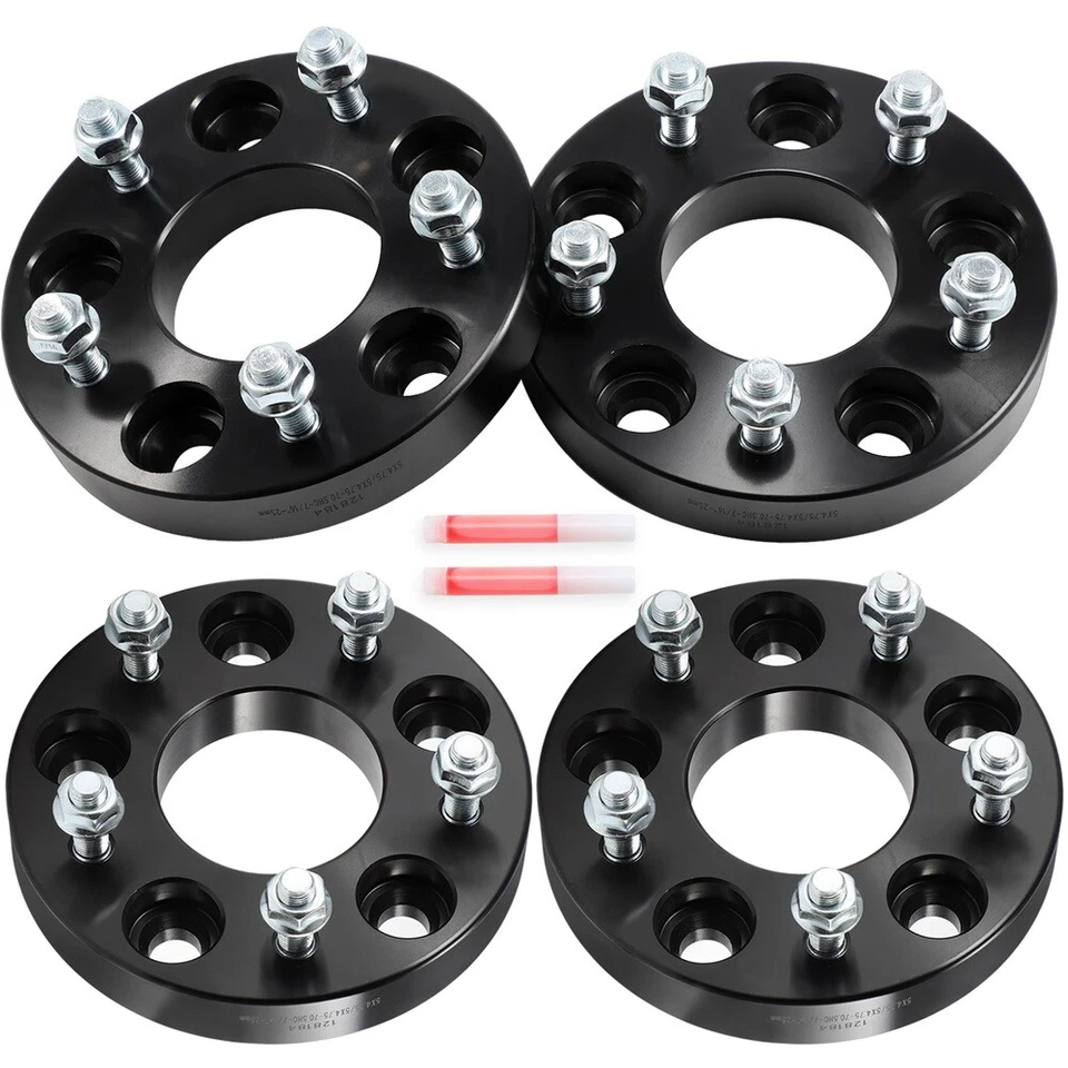 4Pcs 1 inch or 25mm 5x4.75 Wheel Spacers 7/16"x20 For Chevrolet Malibu 1978-1983 - Image 1 of 4
