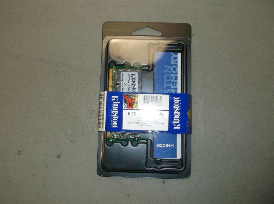 NEW KTC-A1700/128 Kingston 128MB PC66 66MHz non-ECC Unbuffered CL3 144Pin Memory - Image 1 of 1