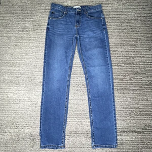 Calvin Klein Size 16 Long Girls Youth Jeans Skinny Mid Rise Denim Blue - Picture 1 of 11
