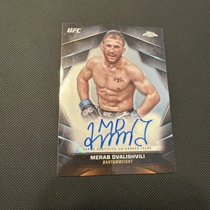 2024 Topps UFC Chrome Merab Dvalishvili Auto Veteran Autograph BW Champ CVA-MDV - Bild 1 von 7