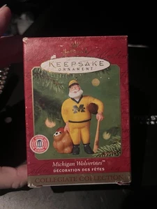 Hallmark Keepsake Ornament University Michigan Wolverines Vintage 2001 NIP - Picture 1 of 7