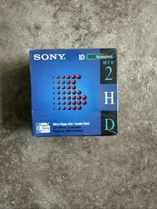Sony 3.5" Floppy Disk NEW Sealed 10 Pack 2HD IBM Formatted - Picture 1 of 4
