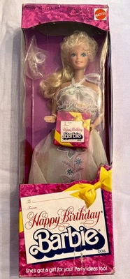 Barbie de colección 1982 feliz cumpleaños Barbie #1922 Mattel NRFB Foto 1 de 4