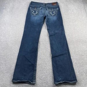 Big Star Jeans Womens 31 Long Blue Remy Low Rise Bootcut Denim Flap Pockets - Picture 1 of 14