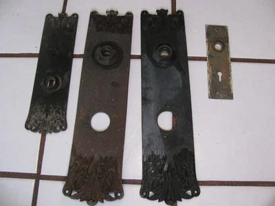 3 placas de puerta Art Deco grandes rescatadas más extra Foto 1 de 4