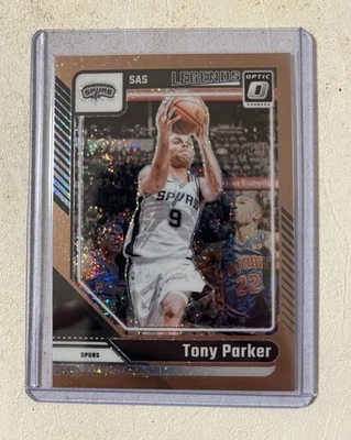 Espuelas ópticas Donruss Tony Parker #63/99 cobre brillo SP 2024-25 NBA Foto 1 de 2