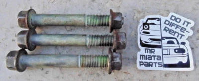 90-05 Mazda Miata OEM Rear Upper Control Arm Mount Bolts Nuts Set 3 NA NB 97 99✅ - Image 1 of 4