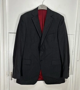 Chaqueta Blazer Ede & Ravenscroft Gris Rayas 100% Lana Talla 42L Para Hombre’s - Imagen 1 de 7