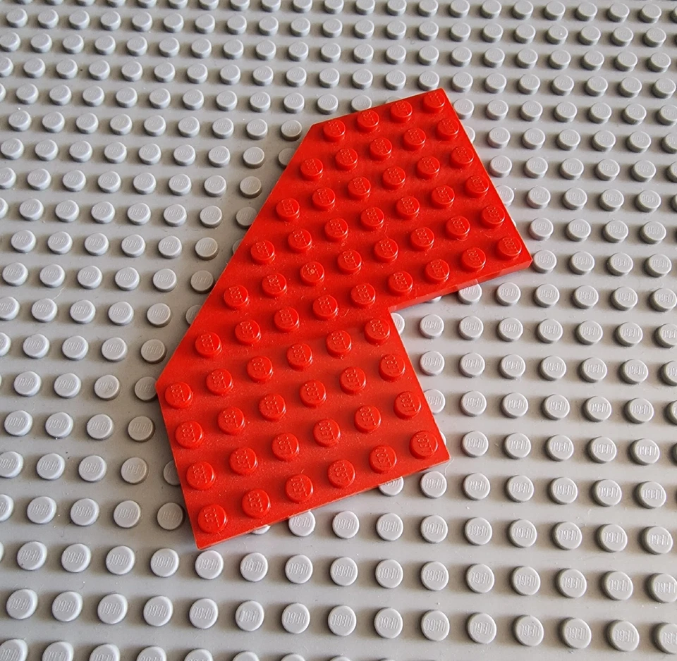 Lego Bau Platte Winkelplatte 10x10 Rot 1 Stück Red Plate 2401 A164 - Bild 1 von 1