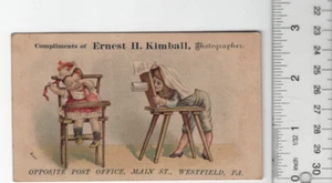 Ernest H. Kimball Fotograf viktorianische Sammelkarte 1800er 3"x5" VTC-XF145 - Bild 1 von 2