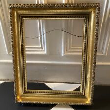 Large Ornate Gold Picture Frame Photo Vintage Wooden 18" X 15"