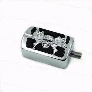 Chrome Motor Skull Gear Shift Peg For Harley Dyna Low Rider Softail Springer XL - Imagen 1 de 5