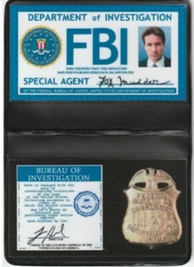X-Files Badge d'identification Fox Mulder The X-files Mulder id card replica - Afbeelding 1 van 1