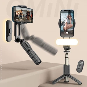 Selfie Stick Tripod Stand Stabilizer Gimbal Light for Phone Smartphone iPhone - Picture 1 of 19