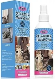3 in 1 Cat Kitten Training Aid Spray 250ml All Natural Pet Chewing Scratching !$ - Picture 1 of 15