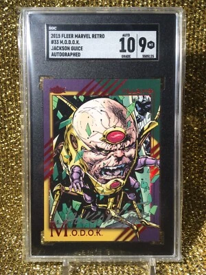 MODOK 2015 Fleer Marvel Retro Ant Man Wasp Quantumania Butch Guice Autograph SGC - Image 1 of 2