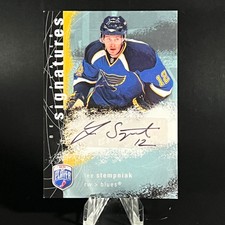 Lee Stempniak 2007-08 Upper Deck Be a Player Signatures #S-LS Auto BLUES LOOK!!