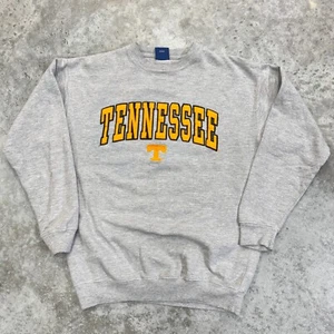 Vintage Tennessee Volunteers Sweatshirt mens L Large gray crewneck football - Picture 1 of 8