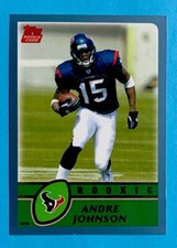 ANDRE JOHNSON 2003 TOPPS ROOKIE TEXANS MIAMI HURRICANES