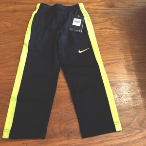 Nike jogger pants Little boys Size 4 Black New B563 Soft Comfortable warm Cotton - Picture 1 of 5