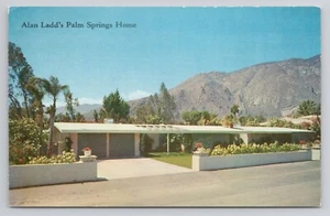 Alan Ladd's Palm Springs Home California Postcard - Picture 1 of 2