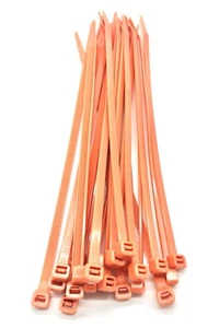 ORANGE CABLE TIES 3.6mm x 150mm ZIP TIES TIE WRAPS STRONG PREMIUM LONG SHORT - Picture 1 of 5