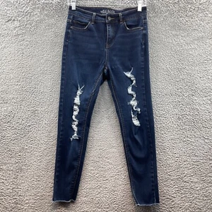 Wild Fable Jeans Juniors Size 6 Blue Denim Distressed Jeans Juniors Size 6 - Picture 1 of 9