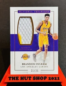 Brandon Ingram 2016-17 National Treasures Rookie Materials Player-Worn Patch /25 - Picture 1 of 8