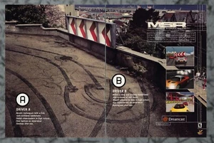 Metropolis Street Racer SEGA Dreamcast 2-Page Original 2000 Vintage Print Ad Art - Picture 1 of 1