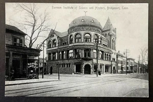 Bridgeport CT RPPC Barnum Institute of Science & History SHIPS FREE - Picture 1 of 2