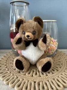 Vintage 70s Russ Berrie Teddy Bear Brown Sitting 1979 - Picture 1 of 10