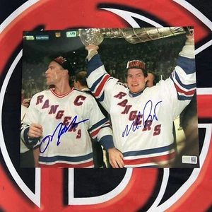 Mark Messier Mike Richter Signed New York Rangers 8x10 Photo Autographed Steiner - Picture 1 of 4