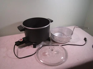 Dazey Olla de Chef de 6 Qt Freidora Vapor Hervidor Pequeño Electrodoméstico de Cocina con Cesta - Imagen 1 de 12