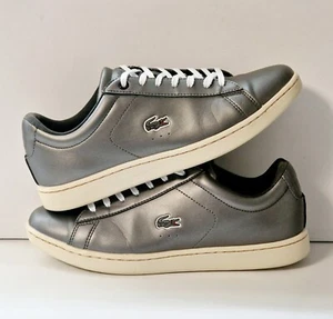 Lacoste Carnaby Evo Damen Sneaker Metallic Silver - Größe EU 39 / UK 5,5 - Bild 1 von 8