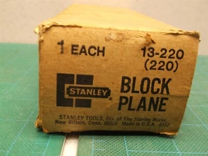 Stanley 13-220 (220) Blockhobel mit Box Vintage - Bild 1 von 5