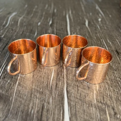 Lote de 4 tazas de mula de cobre Moscú excelente estado 18-20 OZ Foto 1 de 4