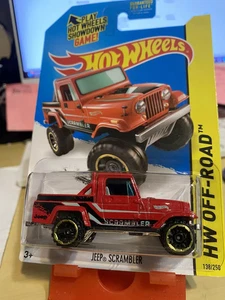 Hot Wheels HW OFF-ROAD '14 ~ JEEP SCRAMBLER (Red) (138/250) BFD64 New! - Picture 1 of 1