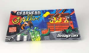 Snap On Gearhead Grillin Tools Menu Limited Edition Beach Towel Mechanic Gift - Picture 1 of 9