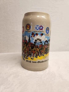 Grande tazza birra tedesca Oktoberfest 1993 Stein Wieninger setta 1828 a Monaco di Baviera - Foto 1 di 18