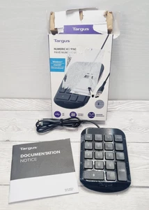 Targus USB Wire Portable Numeric Keypad with Ergonomic Tilt for Laptop Desktop - Picture 1 of 4