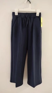All in Motion Girl's Sz M (8) Airy Sleek Wide Leg Sandwash Pants Navy Blue - Picture 1 of 11