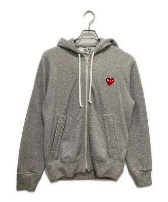 PLAY COMME des GARCONS Sudadera con Capucha con Cremallera con Emblema Rojo Para Hombre Talla S Foto 1 de 4