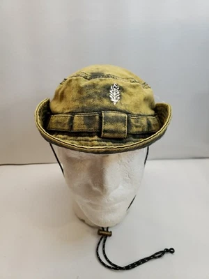 Nuevo Sombrero Cubo Etiquetas Blancas Free People Happy Trails Lavado con Ácido Negro Súper Genial Foto 1 de 4