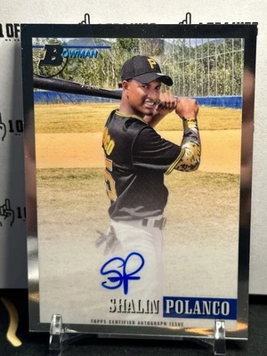 Shalin Polanco 2021 Bowman Heritage On Card 93 Throwback Auto - Image 1 of 2