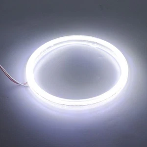 2PCS Motorcycle Car Angel Eyes For LED Headlights 90MM COB Circle Rings Fog Ligh - Picture 1 of 80