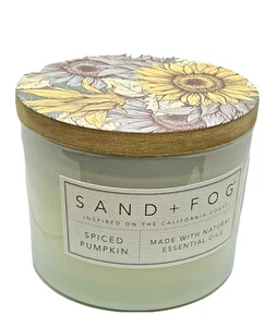 Sand & Nebel gewürzter Kürbis Duft Doppeldocht 12 Unzen Soja Kerze - Bild 1 von 2