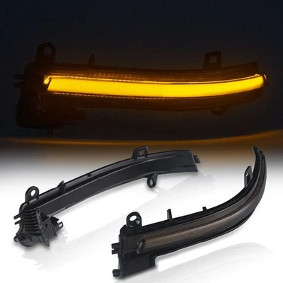 2x Led Außenspiegel Spiegelblinker für BMW F20 F21 F30 F31 F33 E84 X1 | Schwarz - Bild 1 von 4