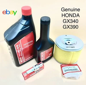 Original Honda Wartung TUNE UP KIT GX340 GX390 Filter Zündkerze 11 PS 13 PS - Bild 1 von 8